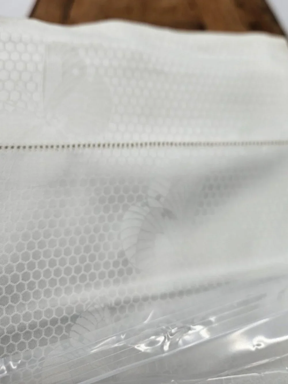 New Lisa Galimberti  King Flat Sheet White Butterflies Cotton Damask